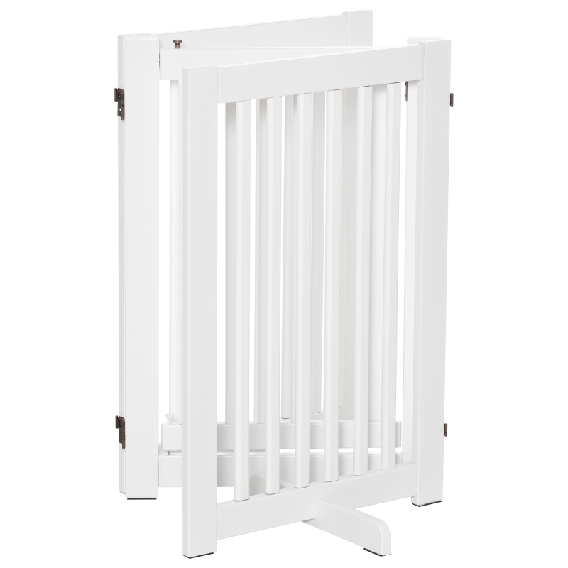 PawHut gard de siguranta, 3 panouri MDF, 155x 6 cm, alb
