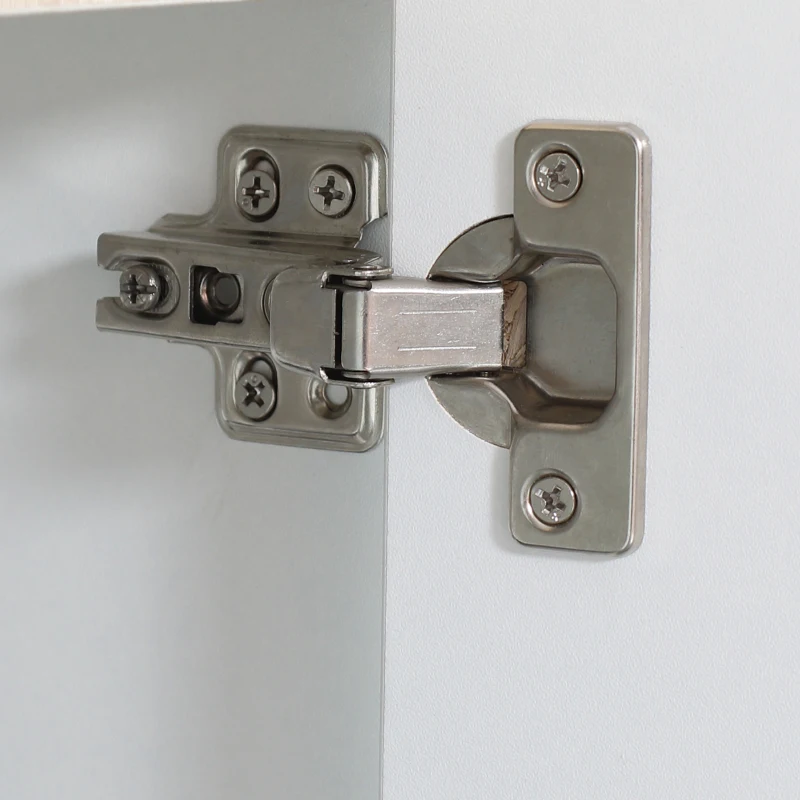kleankin Móvel para Lavatório Pousar Armário Casa de Banho com 2 Portas e Armazenamento Interior 57x33x60cm Branco e Madeira