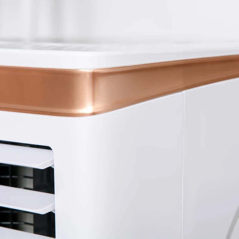 HOMCOM Conditionator portabil si Dezumidificator cu Telecomanda Timer 24H, 2 Viteze