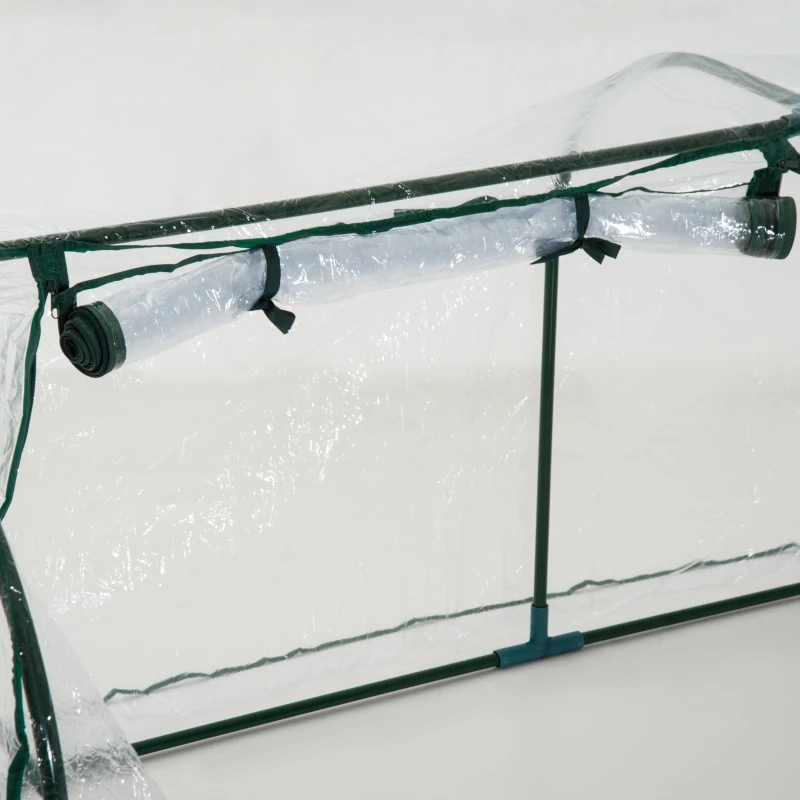 Outsunny PVC Transparent Greenhouse, Steel Frame, L size