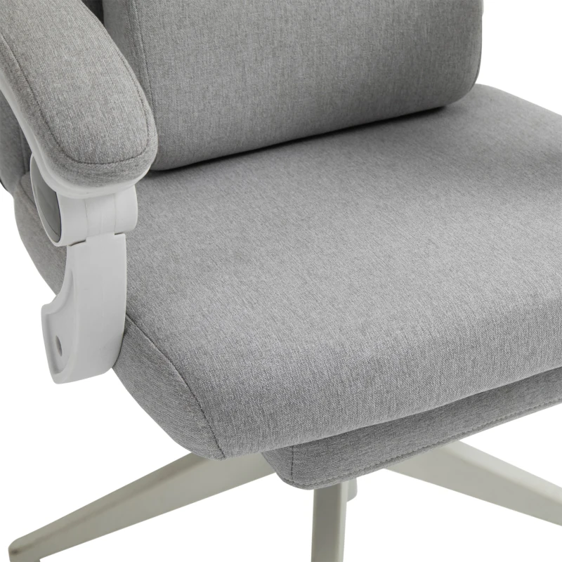 Vinsetto Scaun Birou Gri – Reglabil si Rotativ Ergonomic