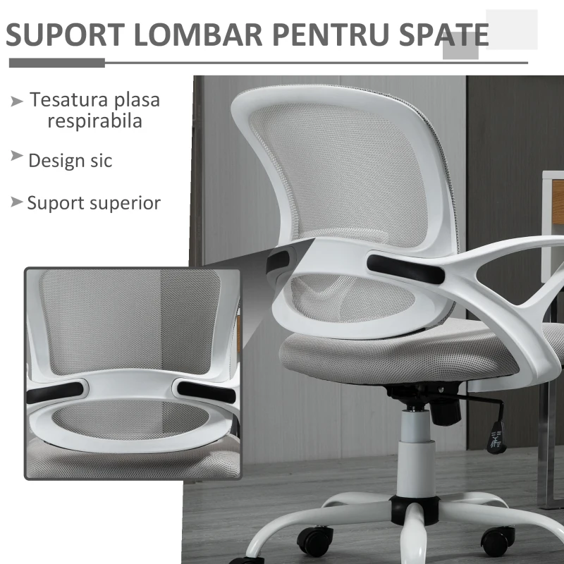 Vinsetto Scaun de Birou si pentru Masa de Lucru Ergonomic cu Înaltime Ajustabila