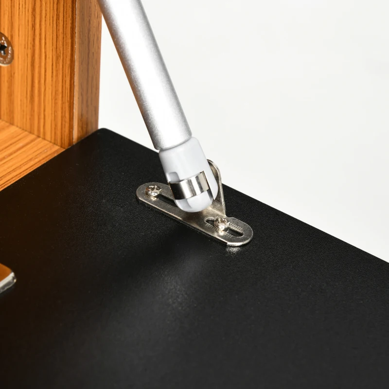 HOMCOM Dulap de perete pentru televizor cu design lucios si dulapuri inchise, PAL, 160x35x30 cm, maro si negru