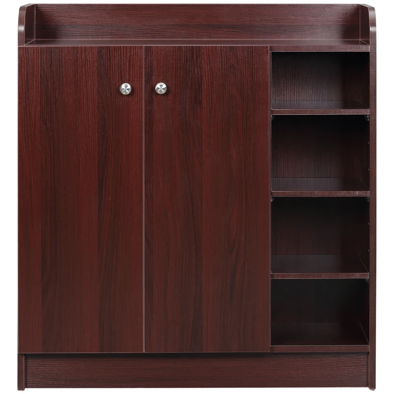 Homcom Dulap Pantofi 83×30×90 cm – Lemn, 12 Perechi, Culoare Cafenie(m-11)