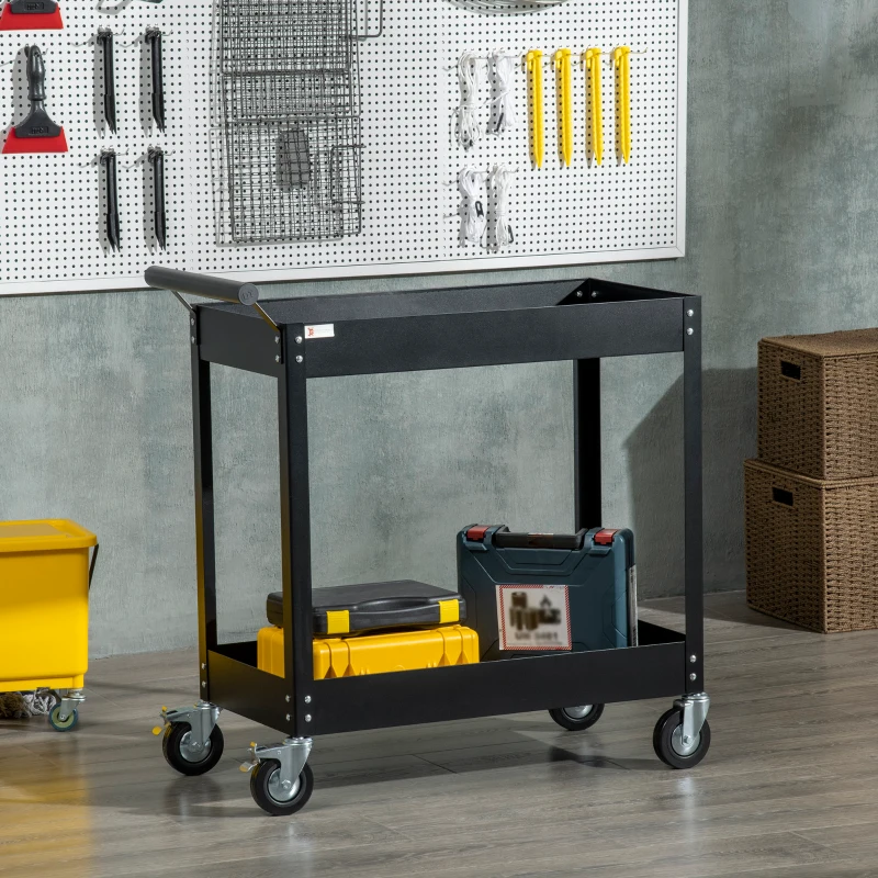 Durhand Carucior Scule Rulant – Otel 150 kg, cu Roti pentru Garaj