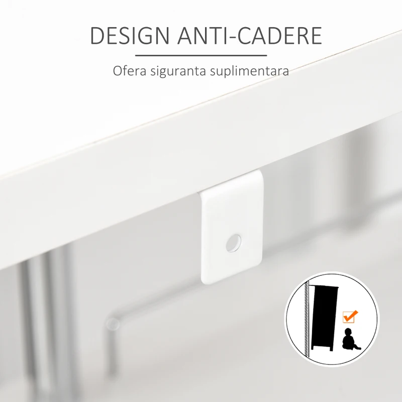 HomCom masa inalta de bucatarie, cu 3 rafturi, 113x40x105cm