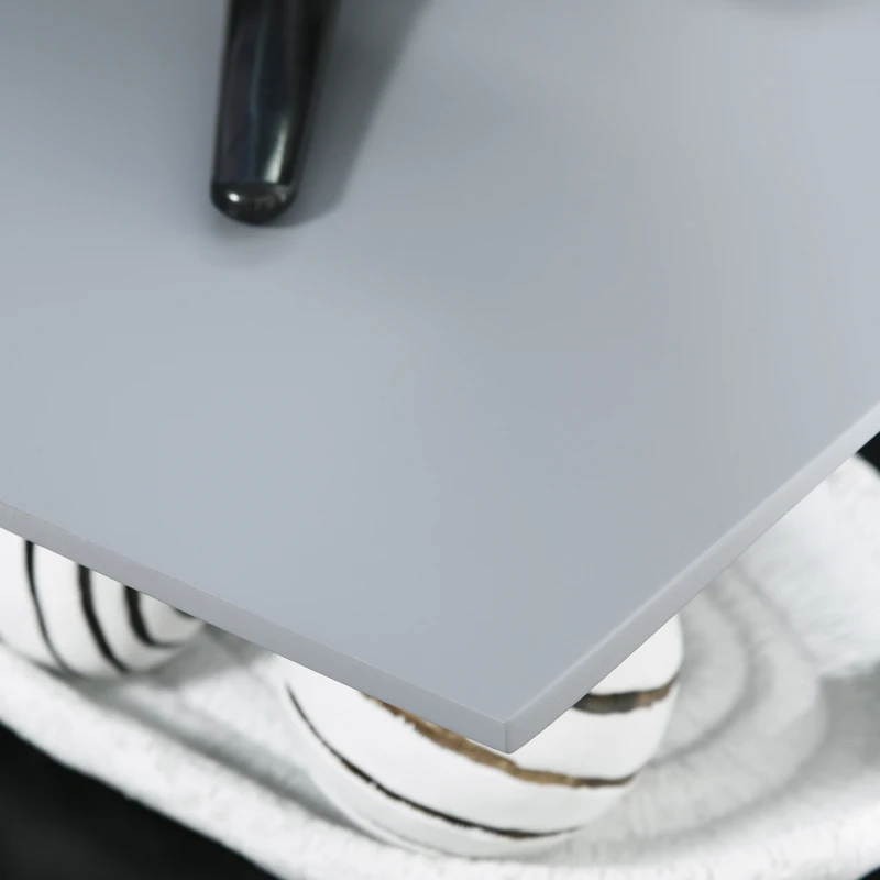 HOMCOM 120CM TV Stand Cabinet for TVs up to 55", TV Table with Open Storage Shelves for Living Room, Entertainment Room, Black and Grey