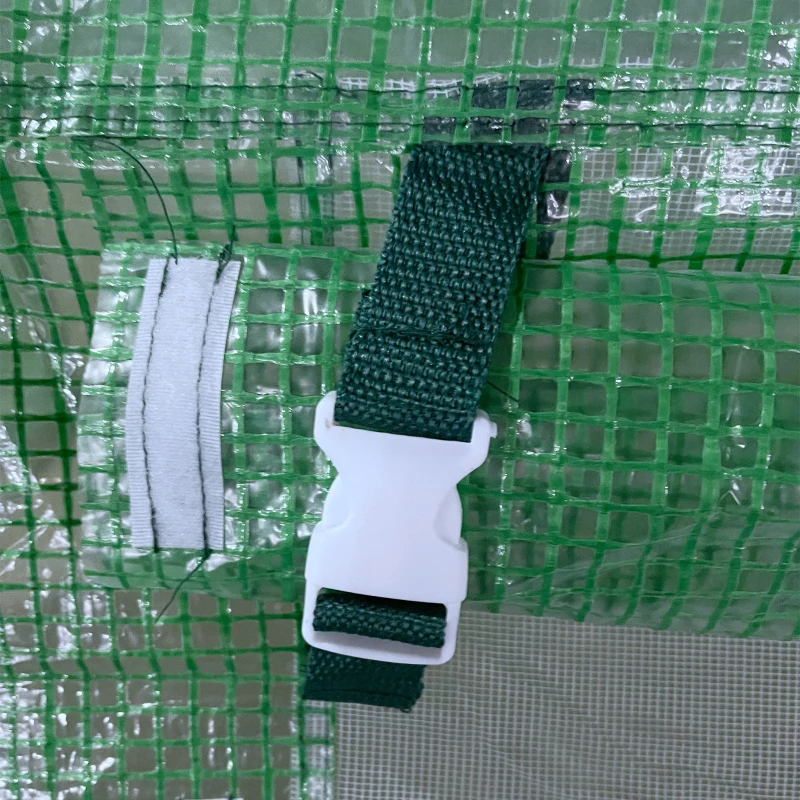 Outsunny Large Walk-In Greenhouse, Plant Gardening Tunnel Hot House with Metal Hinged Door, Galvanised Steel Frame & Mesh Windows (3 x 6M)