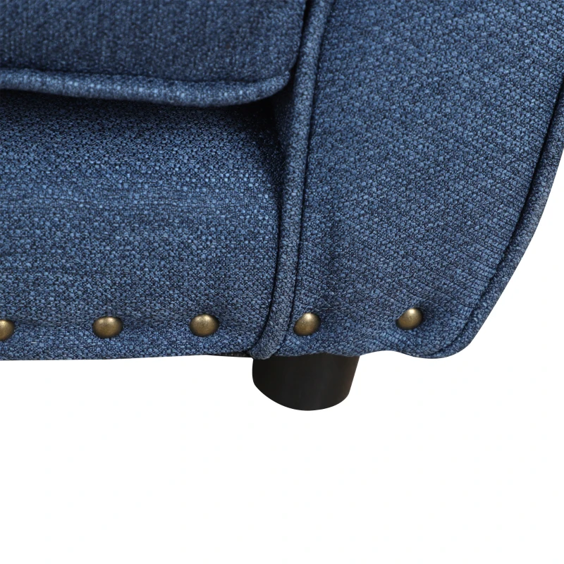 PawHut Wooden Pet Sofa, with Removable Padded Cushion, for Small Dogs - Blue