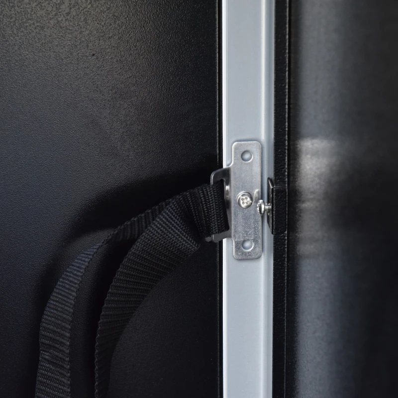 Outsunny 11.2KW Outdoor Patio Gas Heater Freestanding Pyramid Propane Heater Garden Tower Heater with Wheels, Dust Cover, Regulator and Hose, Black, 50 x 50 x 190cm