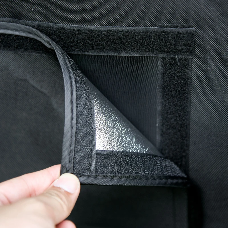 Outsunny Mylar Hydroponic Grow Tent with Adjustable Vents and Floor Tray for Indoor Plant Growing 120 x 90 x 200cm