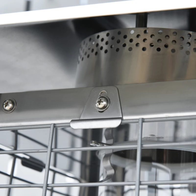 Outsunny 11.2KW Outdoor Patio Gas Heater Freestanding Pyramid Propane Heater Garden Tower Heater with Wheels, Dust Cover, Regulator and Hose, Black, 50 x 50 x 190cm