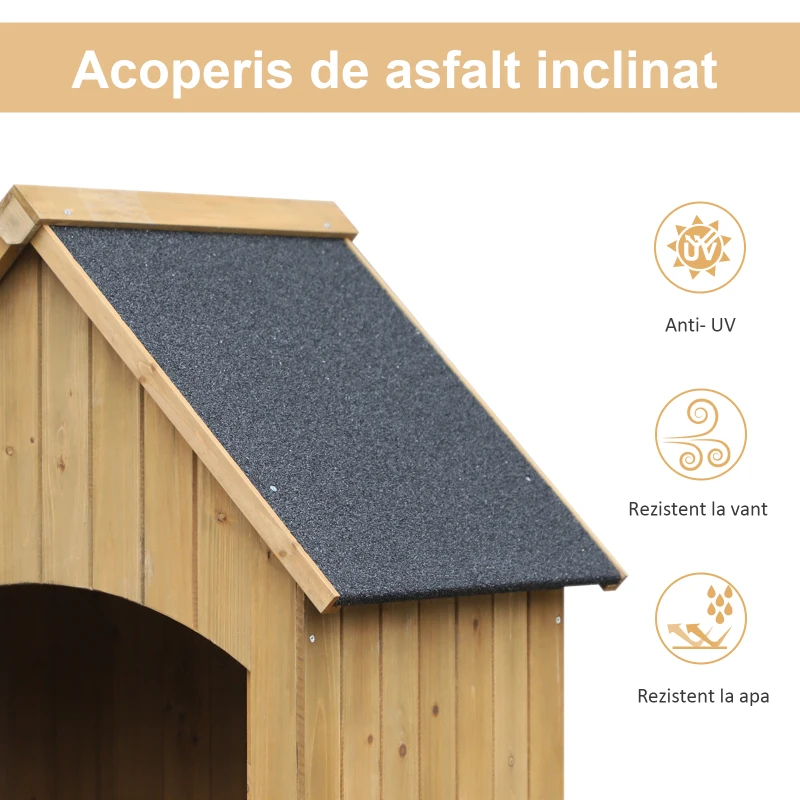 Outsunny Magazie de Scule de Gradina din Lemn Impermeabila cu Usi si Rafturi, 77.5x54.2x179.5 cm(m-4)