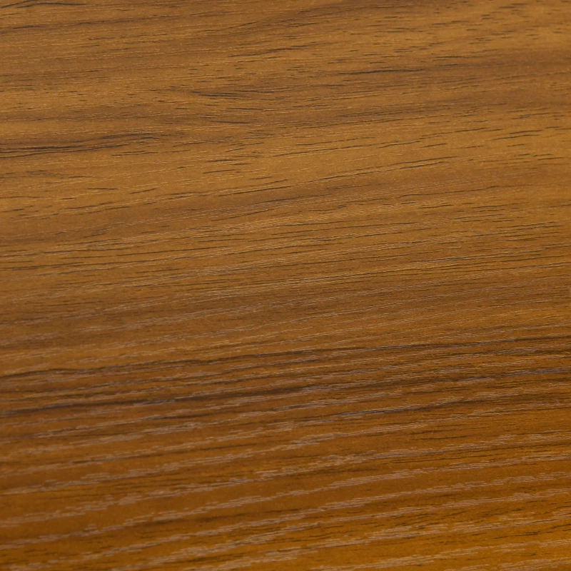 HOMCOM Computer Desk with Storage Shelves and Drawers, 140 x 50cm Industrial Writing Desk, Study Workstation, Light Walnut Brown