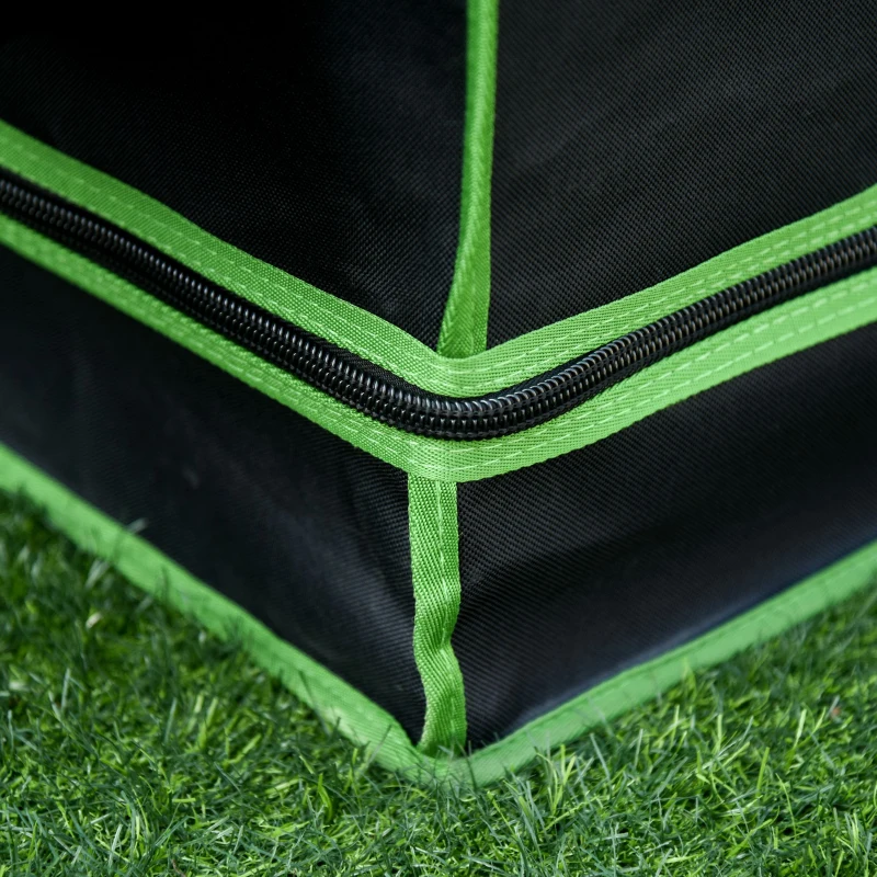 Outsunny Mylar Hydroponic Grow Tent with Adjustable Vents and Floor Tray for Indoor Plant Growing 120 x 90 x 200cm