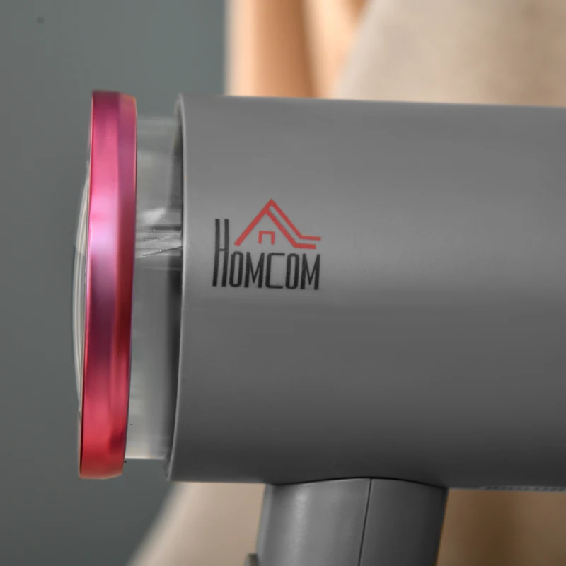 HOMCOM Handheld Clothes Steamer, 1520W Fabric Garment Steamer, Portable Travel Steam Iron Machine with 2 Steam Options, Detachable Water Tank, Fast Heating