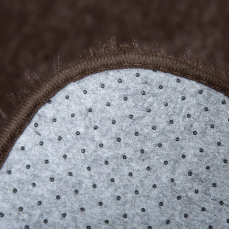 HOMCOM Brown Fluffy Rug, Shaggy Area Rugs Carpet for Living Room, Bedroom, Dining Room