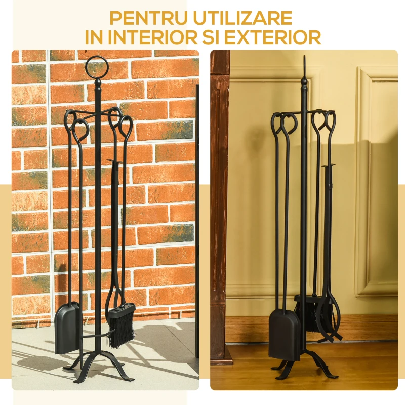 Outsunny Set 5 Accesorii pentru Semine cu Vatrai Cleste Lopata Matura
