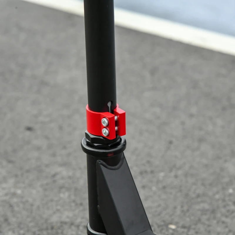 HOMCOM Trotinete Elétrica para Crianças acima de 6 Anos Trotinete Elétrica Dobrável com Altura Ajustável Bateria 24V Velocidade Máxima 8km/h Carga Máxima 50kg 71x36,5x75-80cm Vermelho