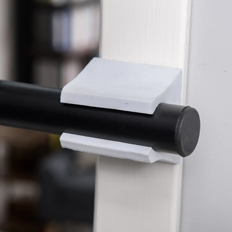 HOMCOM Aparat de antrenament Pliabil pentru Usi 75-95 cm , Otel, Negru