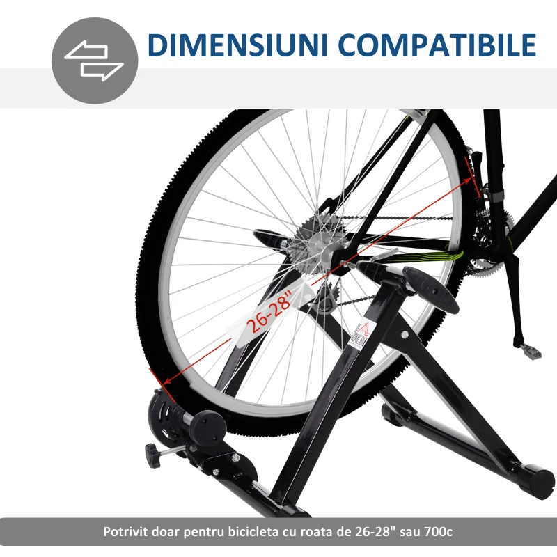 HOMCOM bicicleta pliabila home use, 54,5x47,2x39,1cm, negru
