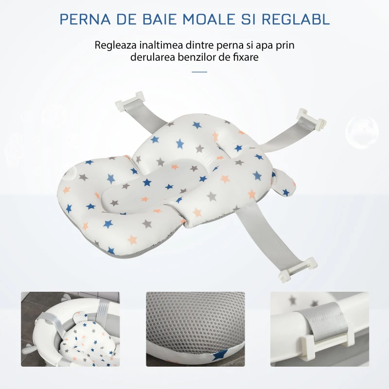 Homcom Cadita Pliabila Bebelusi – Cu Perna & Indicator Temperatura