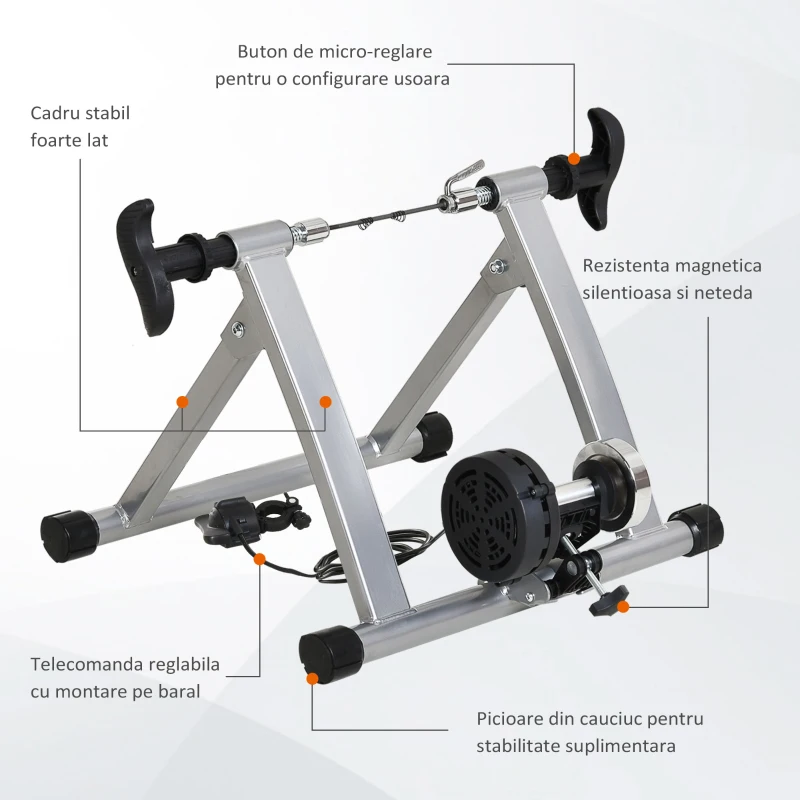 HOMCOM suport pentru bicicleta, 54.5x47.2x39.1cm, argintiu