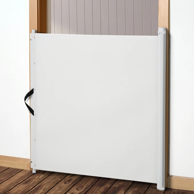 PawHut Barreira Separadora Animais de Estimação Ajustável Grade Cães bebés e Crianças Textileno - 115x82,5 cm