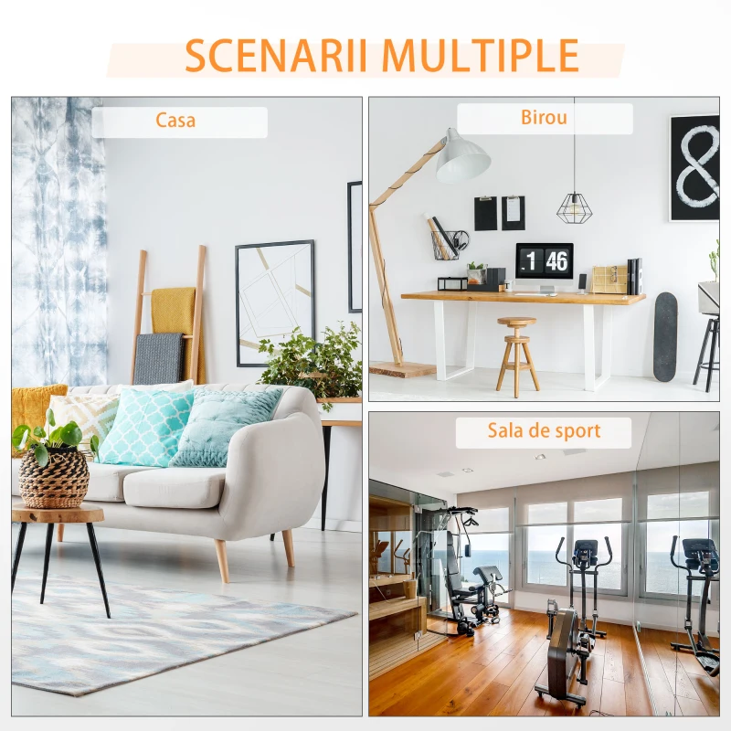 HOMCOM air walker pentru antrenamente, 96×60×152 cm, negru