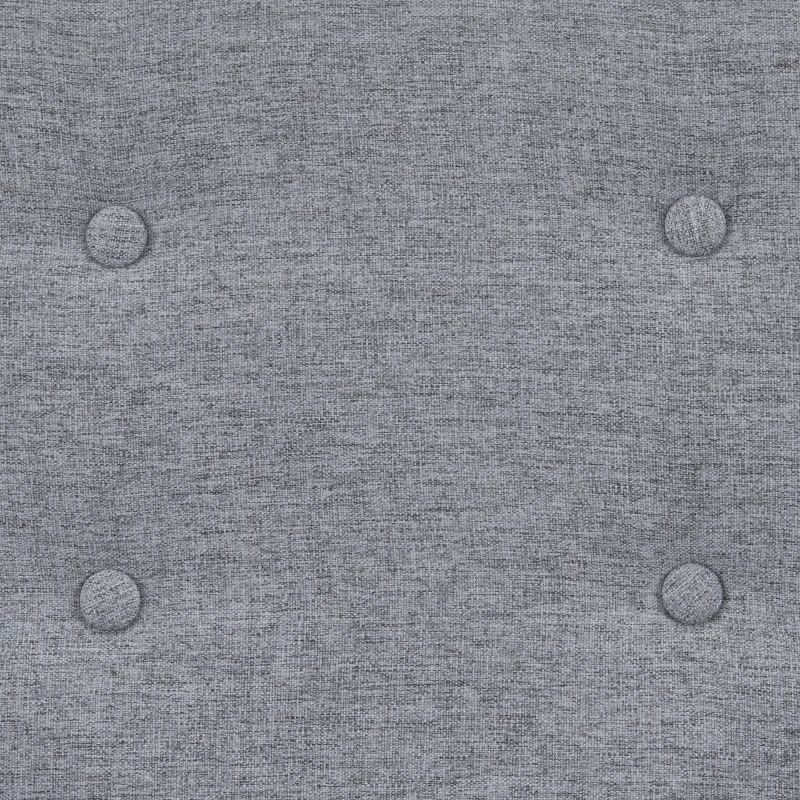 HOMCOM Upholstered Armchair, Living Room Chairs with Birch Wood Legs, Thick Padding and Button Mid-Back, Grey