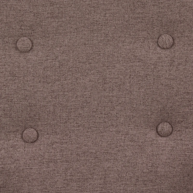 HOMCOM Upholstered Armchair, Living Room Chairs with Birch Wood Legs, Thick Padding and Button Mid-Back, Brown