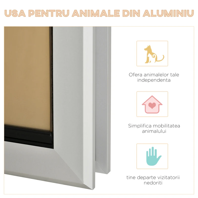 PawHut usa basculanta pentru pisici si caini, 25,2x6,5x34,2cm