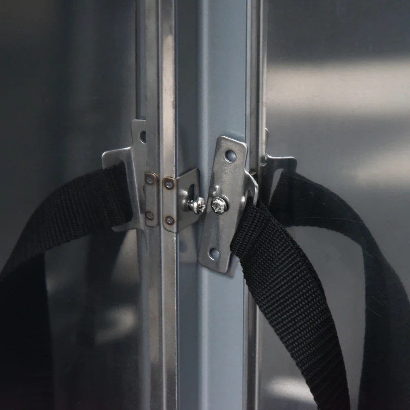 Outsunny Heater for Camping in Tent, 11.2KW Stainless Steel Garden Freestanding Tower Heater w/Wheels Cover Silver