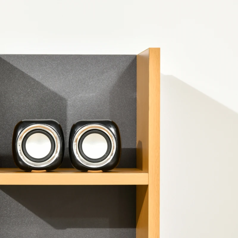 HOMCOM 6-Tier Bookcase, Freestanding Bookshelf with 11 Open Shelves, Modern Dsiplay Storage Unit for Study and Home Office, Natural