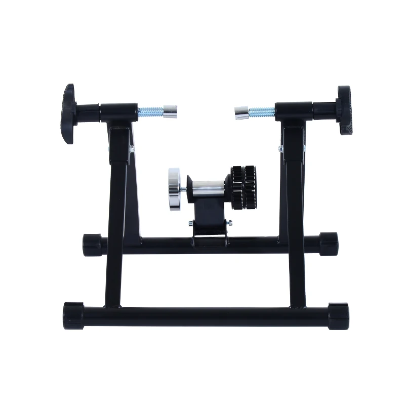 HOMCOM Stationary Bike Stand, Foldable Indoor Bicycle Trainer-Black