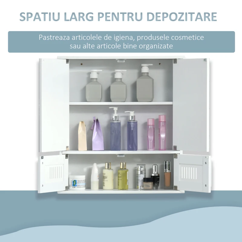 Kleankin mobilier suspendat de baie, 55x17.5x60 cm