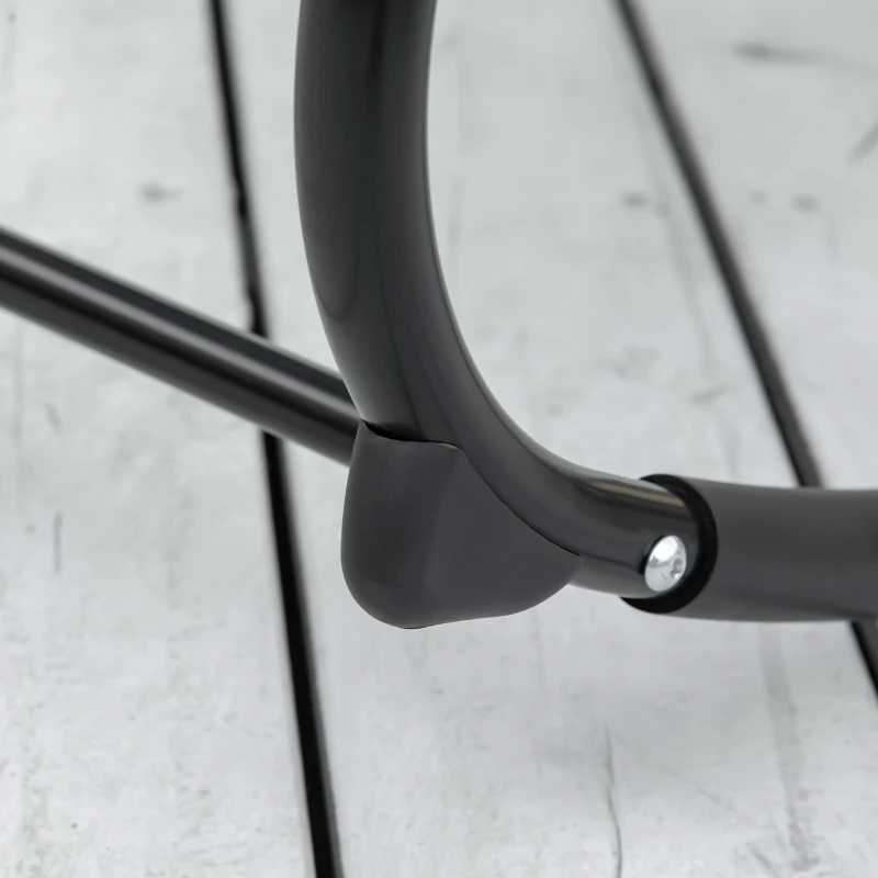 Outsunny Sedia a Dondolo da Giardino Zero Gravity,  Sdraio da Giardino Ergonomica con Cuscino e Tessuto Traspirante per Interno ed Esterno, 105x62x88 cm, Grigia