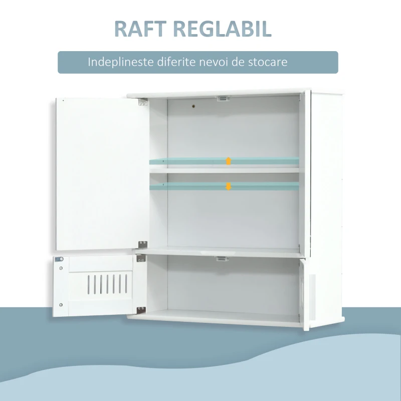 Kleankin mobilier suspendat de baie, 55x17.5x60 cm