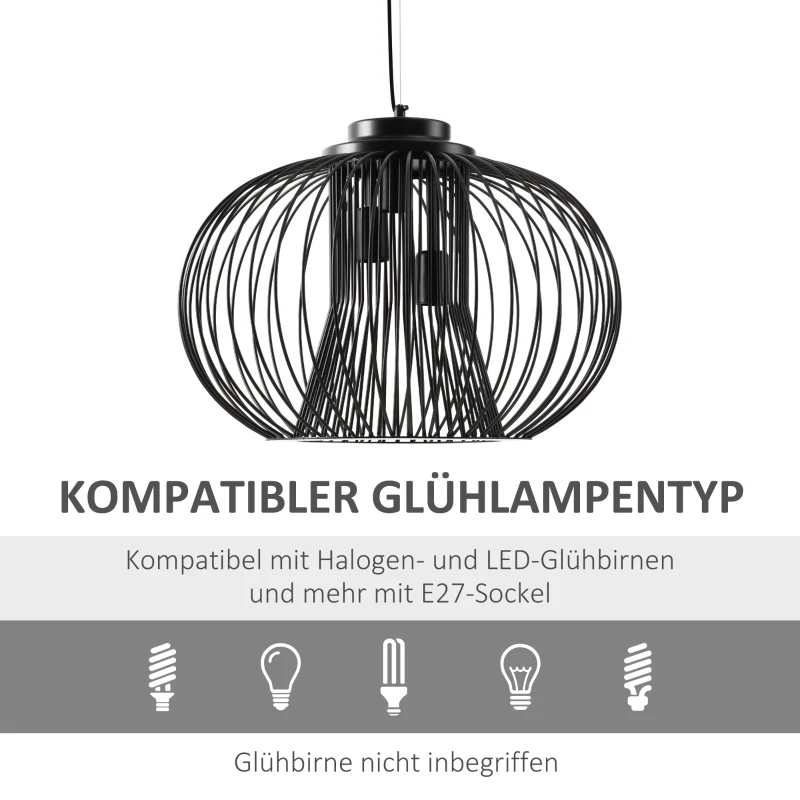 Lampa wisząca HOMCOM 50 cm x 50 cm x 150 cm