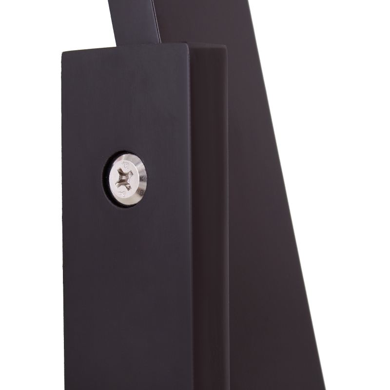 Homcom® Lustro Stojące Duże do Makijażu Podwyższone Nóżki Łatwe Czyszczenie MDF Kawowy 47 X 46 X 148 cm