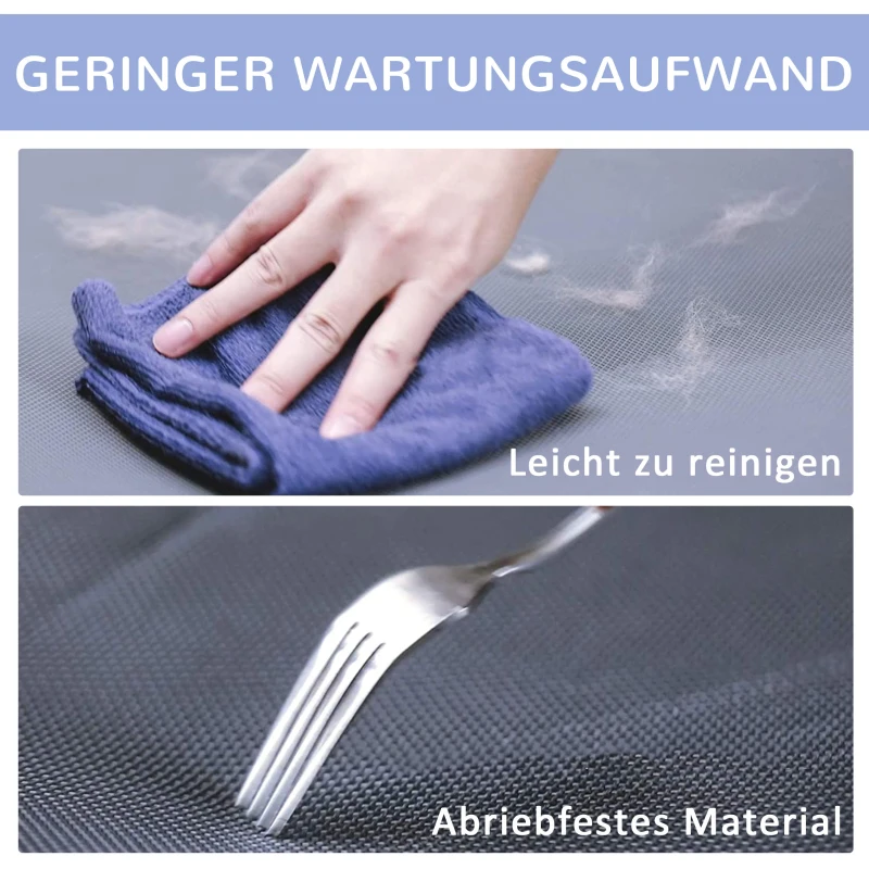 PawHut Hundebett Hundeliege Outdoor Katzenbett Haustierbett Schlafplatz Metall 600D Oxford-Gewebe Blau 91,5 x 76,2 x 18 cm