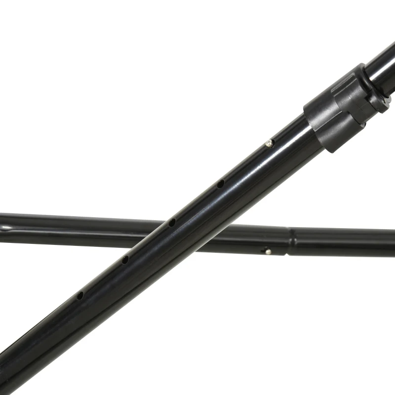 Rebounder do bejsbola bramka odbijająca rama z siatką składana metal+ PE czarny