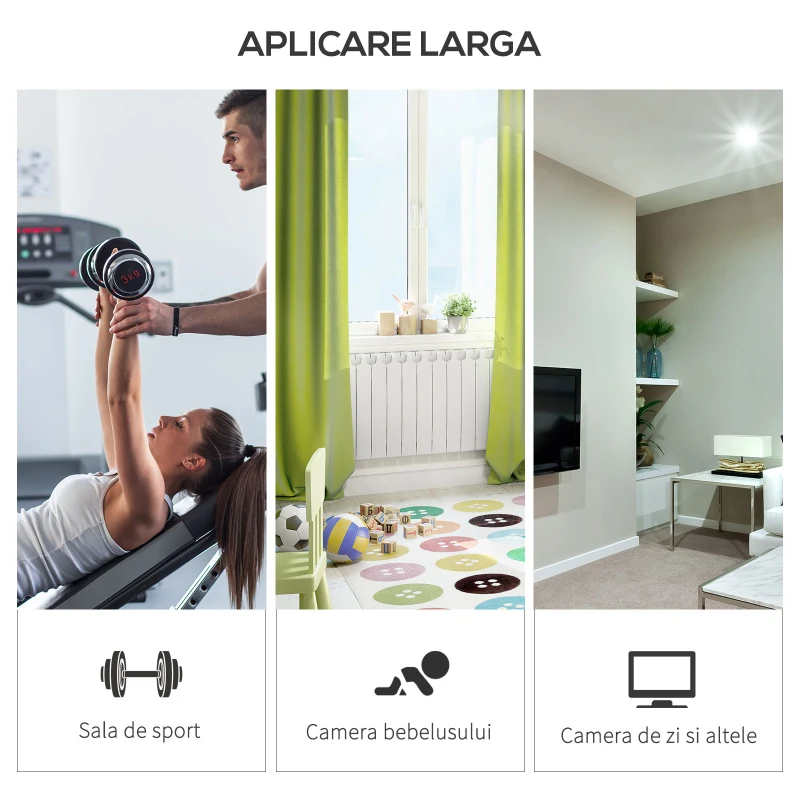 HOMCOM Covor Puzzle 32 Piese 63x63 cm in EVA Moale Negru