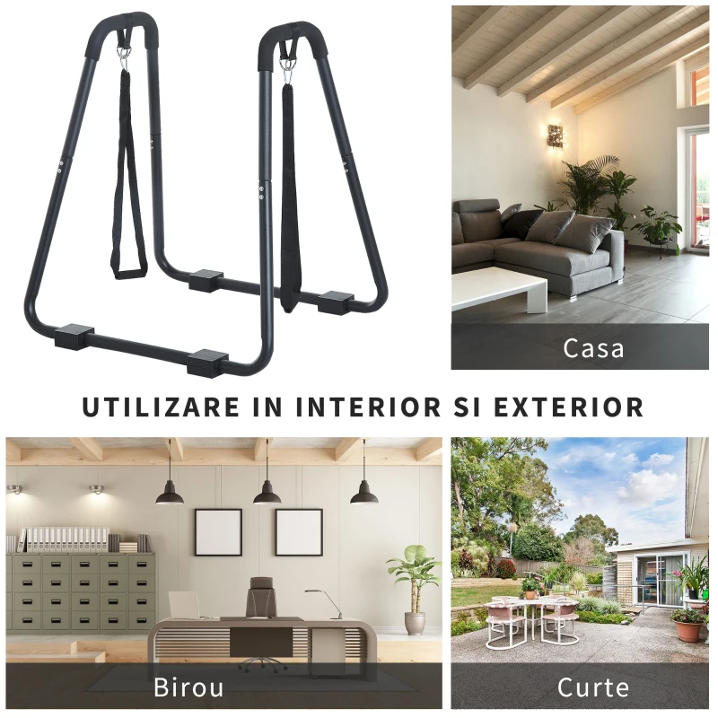 HOMCOM statie de scufundare pentru exercitii, 90x81x96,5cm