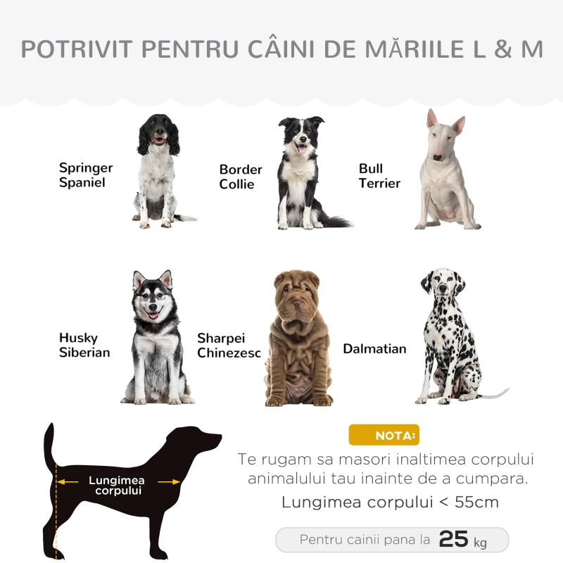Pawhut Canapea Caini Medii & Mari – Husa Lavabila si Confortabila