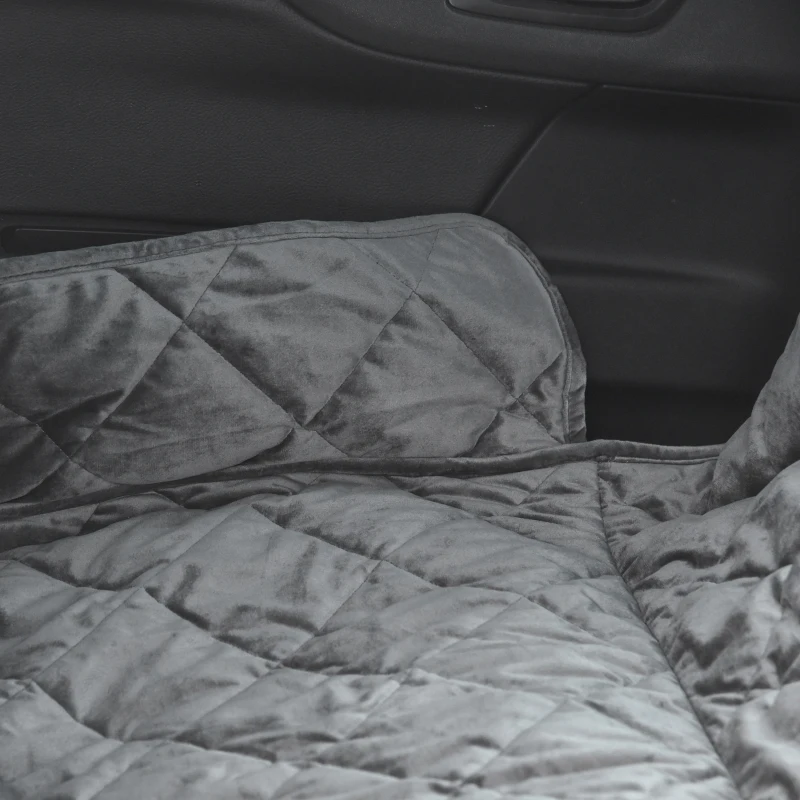 PawHut husa scaun auto pentru caini, 160x145 cm, gri