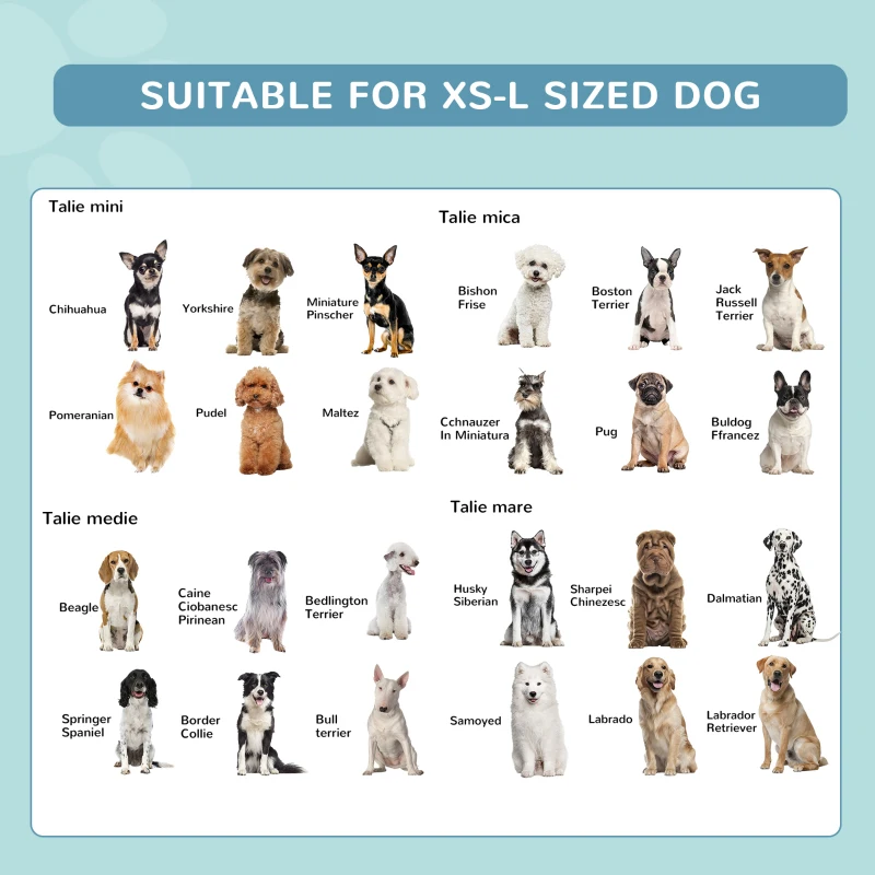 PawHut Piscina pentru Câini cu greutatea până la 65kg din Plastic pentru Grădină Φ120x30cm