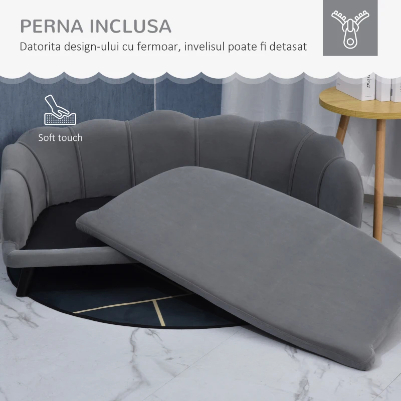 Pawhut Canapea Caini Medii & Mari – Husa Lavabila si Confortabila