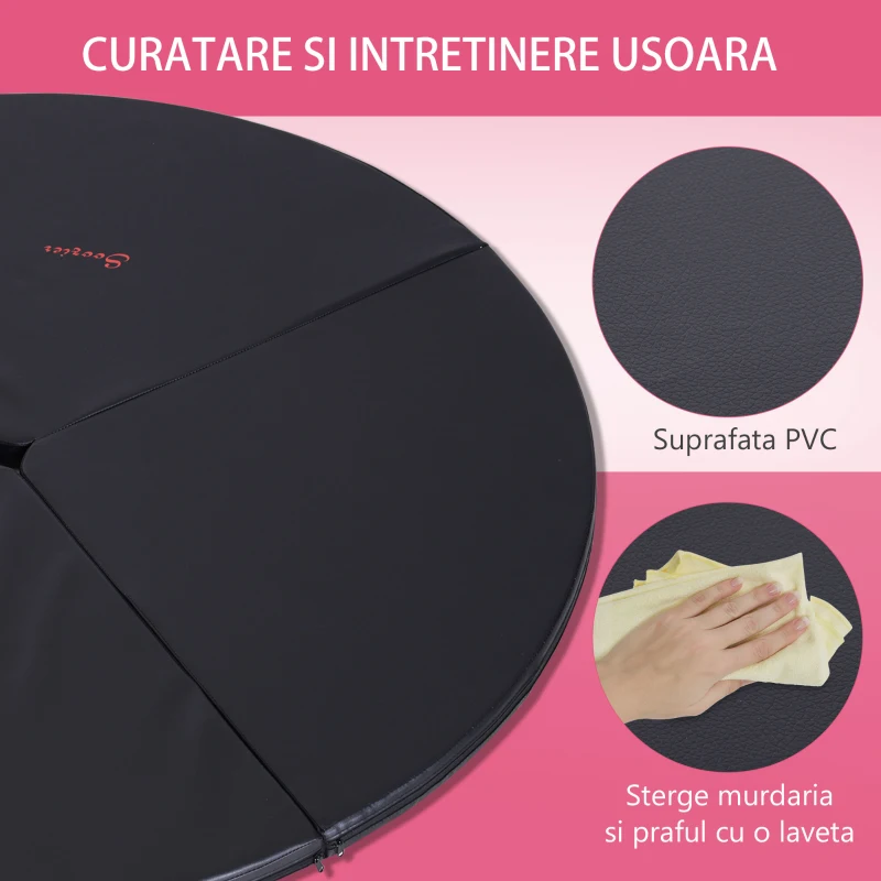 Soozier covoras protectie pliabil, PVC si spuma, Ф150x5 cm