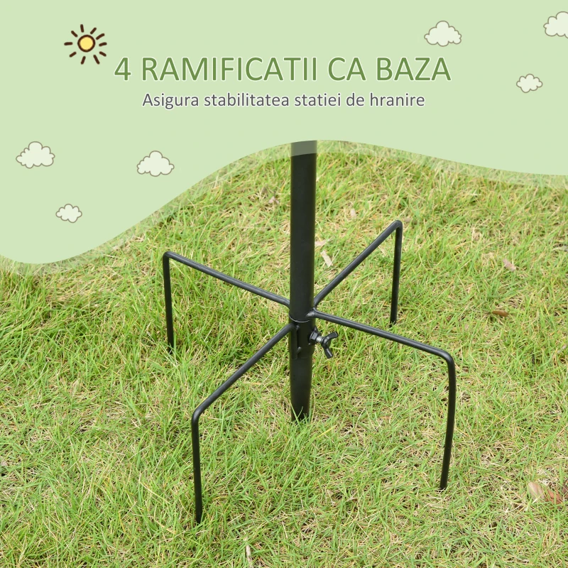 PawHut hranitoare pentru pasari, 58x58x226cm